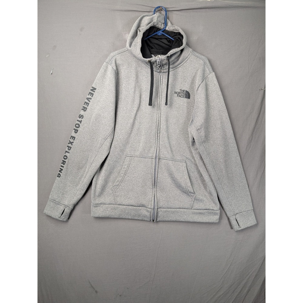 The North Face‎ Mens Gray Never Stop Exploring Full Zip Hoodie XL